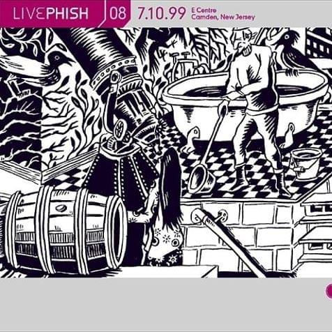 Album cover art for "Mountains in the Mist" by Phish