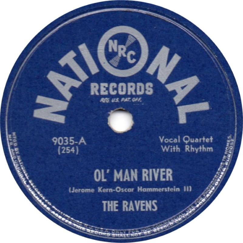 Album cover art for "Ol’ Man River" by The Ravens