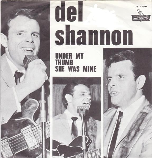 Album cover art for "Under My Thumb" by Del Shannon