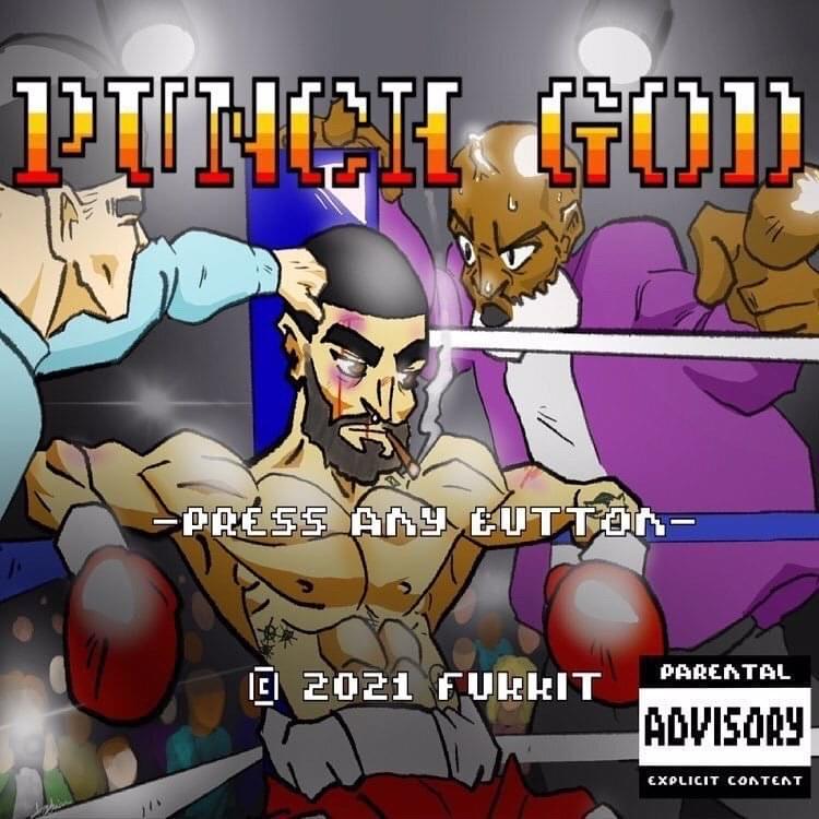 Album cover art for "Punch God" by Fukkit