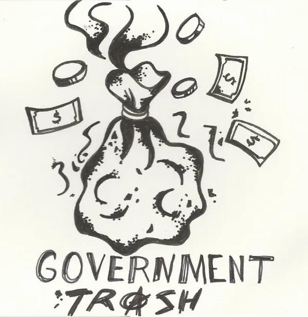 Album cover art for "Government Trash" by Death From Above 1979