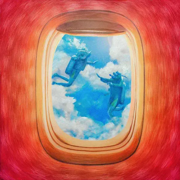 Album cover art for "Airport" by Alex the Astronaut