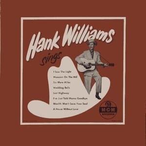 Album cover art for "Wedding Bells" by Hank Williams