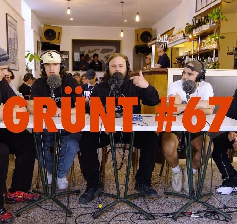 Album cover art for "Grünt #67" by Grünt & LEDOUBLE & DEELEE S & OgLounis & Maceo (FRA) & 3xmacoño & Chavi & JEUNE SACHET & DAYA.NC