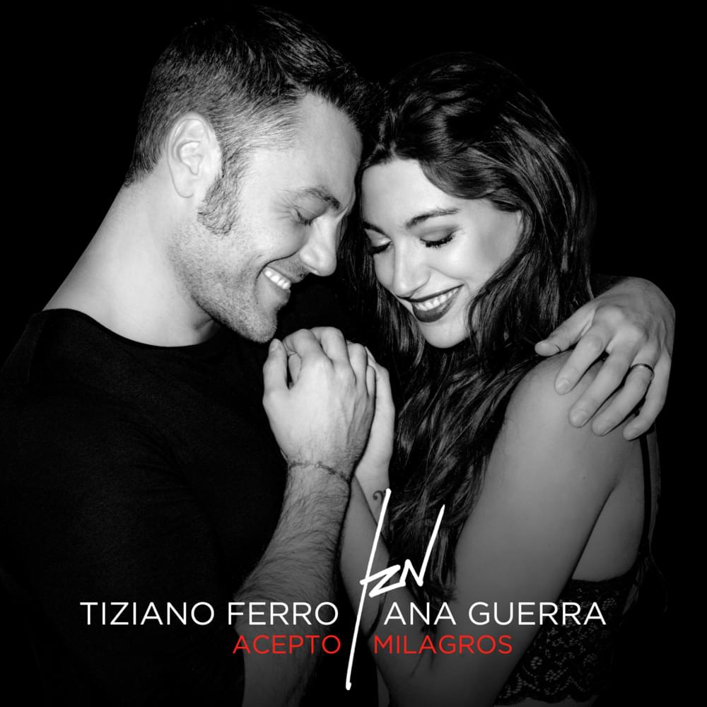 Album cover art for "Acepto Milagros" by Tiziano Ferro & Ana Guerra