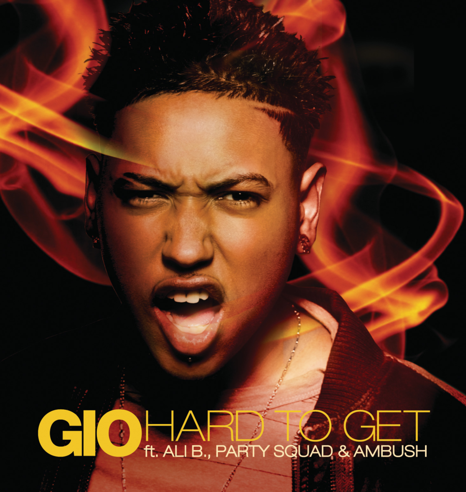 Album cover art for "Hard To Get (Partysquad Remix)" by Gio (NLD) & MC Ambush & Ali B & The Partysquad