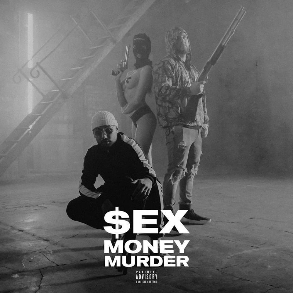 Album cover art for "Sex Money Murder" by Fler & Mosenu