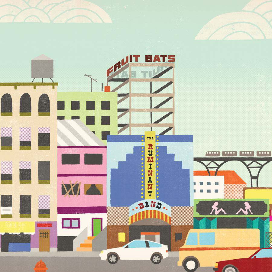 Album cover art for "Flamingo" by Fruit Bats