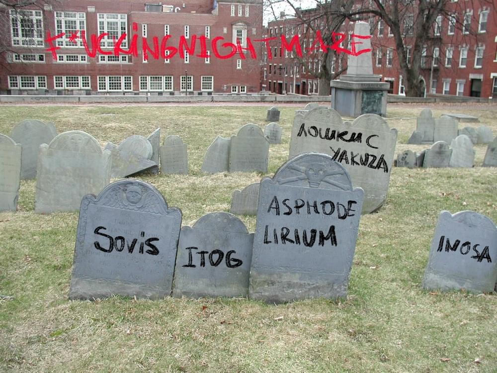 Album cover art for "ИСКУССТВО ЛЮБИТ МЁРТВЫХ (ART LOVES THE DEAD)" by F*CKINGNIGHTMARE