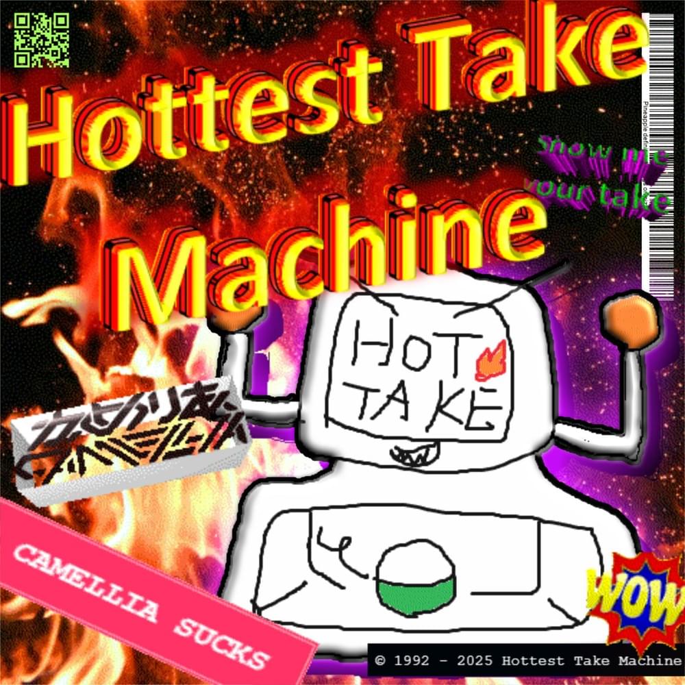 Album cover art for "Hottest Take Machine" by かめりあ (Camellia)