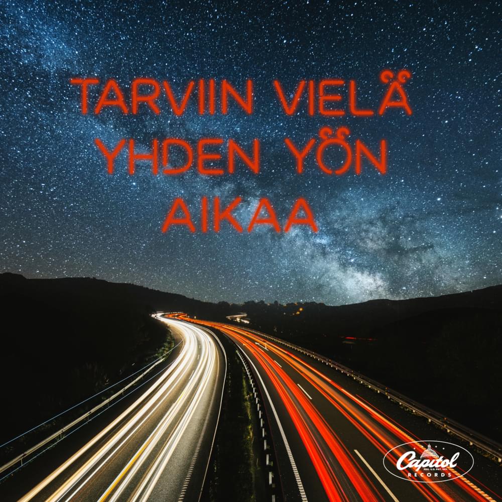 Album cover art for "Tarviin Vielä Yhden Yön Aikaa" by Anna Puu