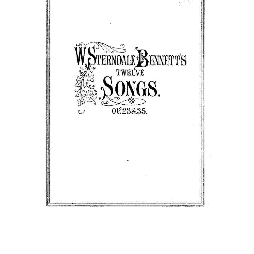 Keim’, holde Blume! by William Sterndale Bennett