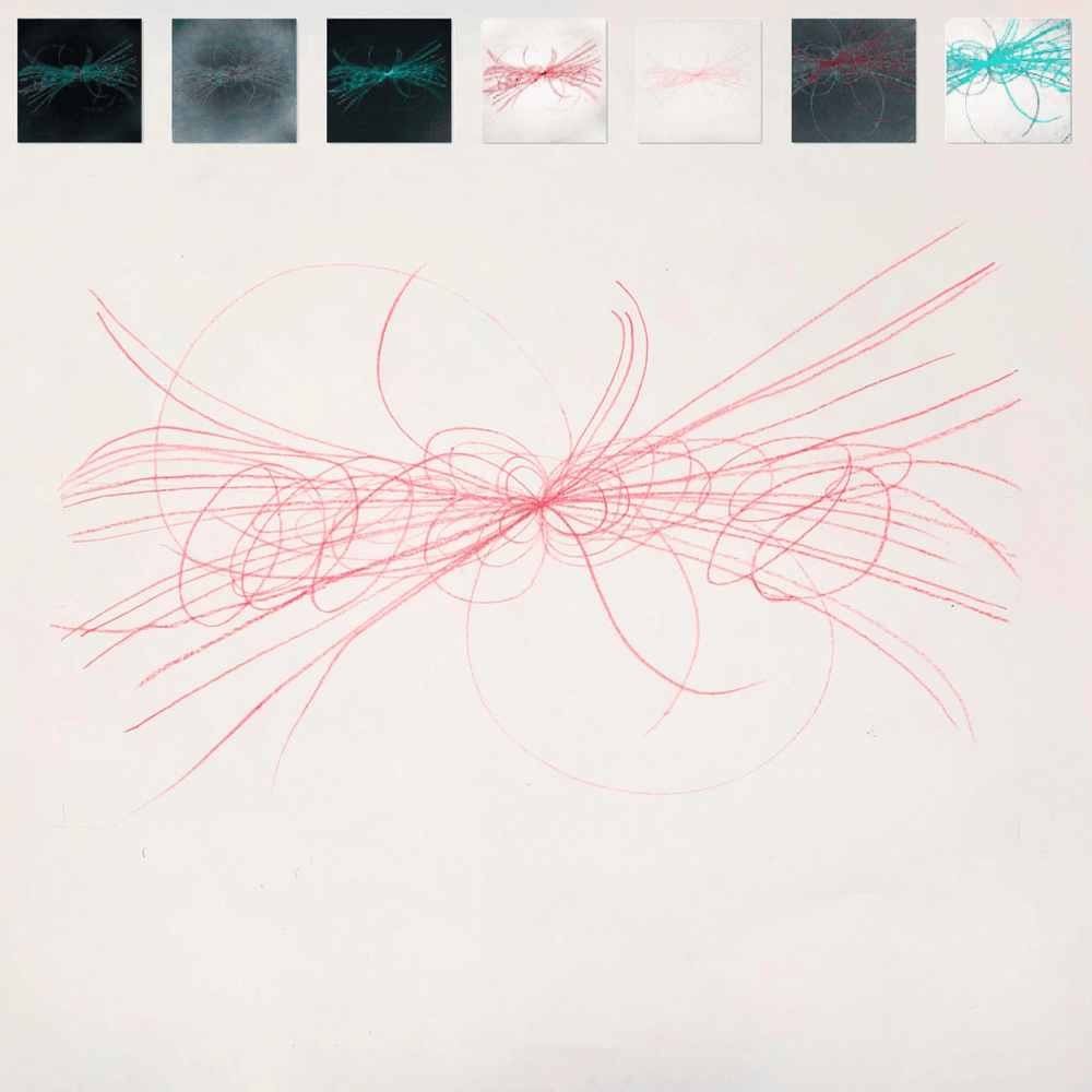 Album cover art for "depth charge" by blackwinterwells