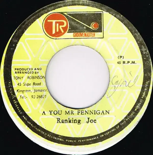 Album cover art for "Mr. Finnegan" by Ranking Joe