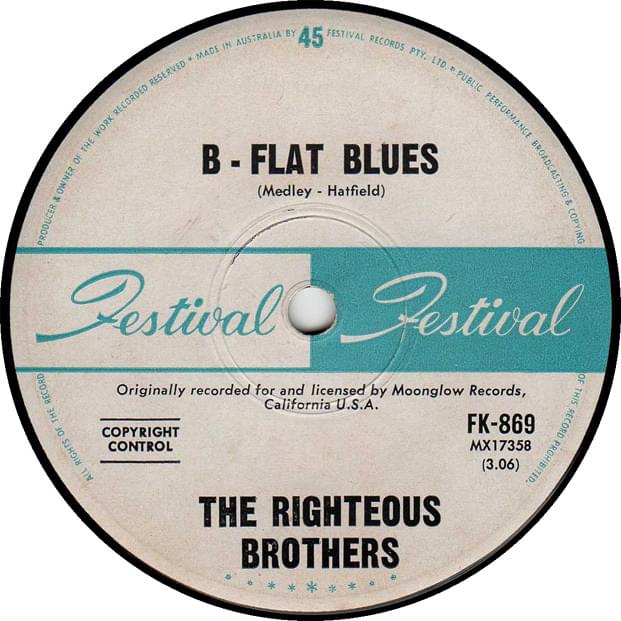 Album cover art for "B-Flat Blues" by The Righteous Brothers