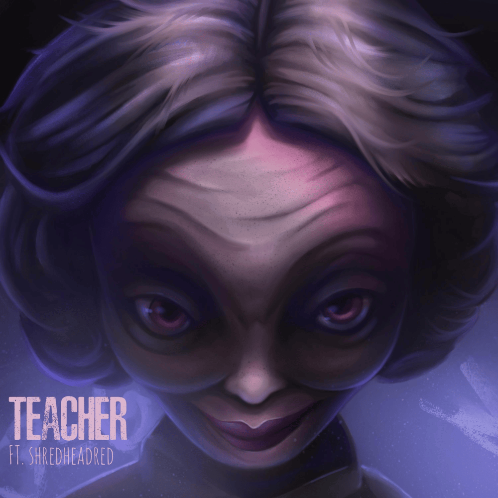 Album cover art for "Teacher" by Rockit Music & shredheadred