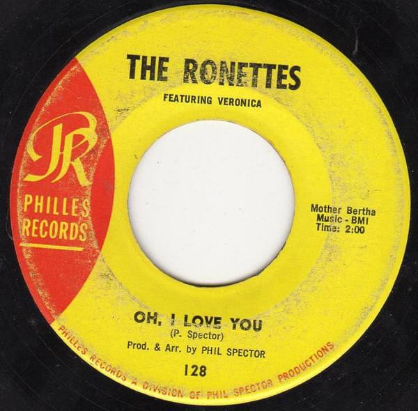 Album cover art for "Oh, I Love You" by The Ronettes