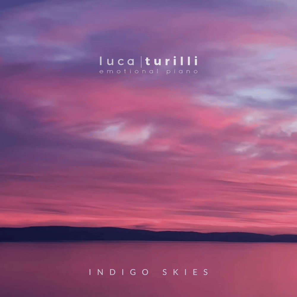 Album cover art for "Indigo Skies (Emotional Piano)" by Luca Turilli