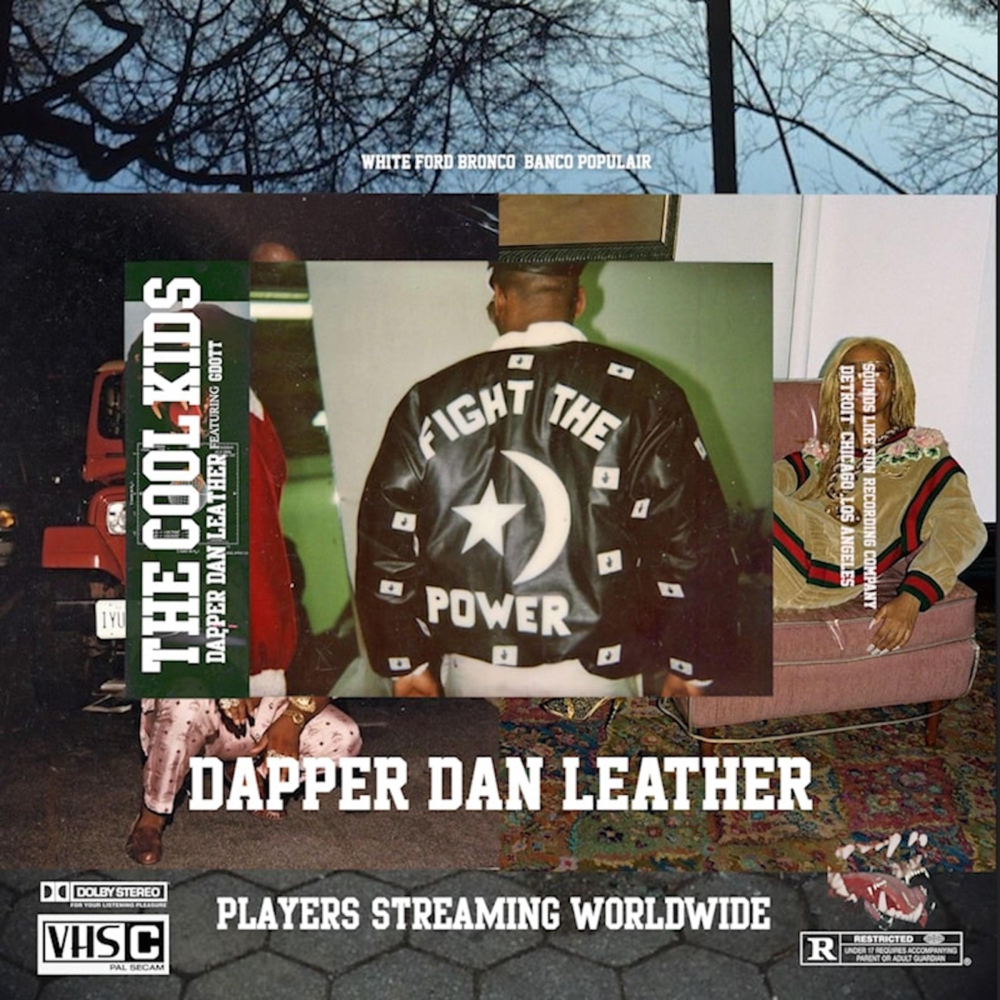 Album cover art for "DAPPER DAN LEATHER" by The Cool Kids