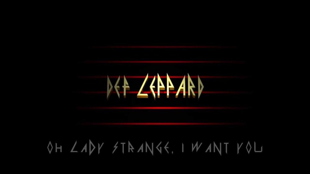 Album cover art for "Lady Strange" by Def Leppard
