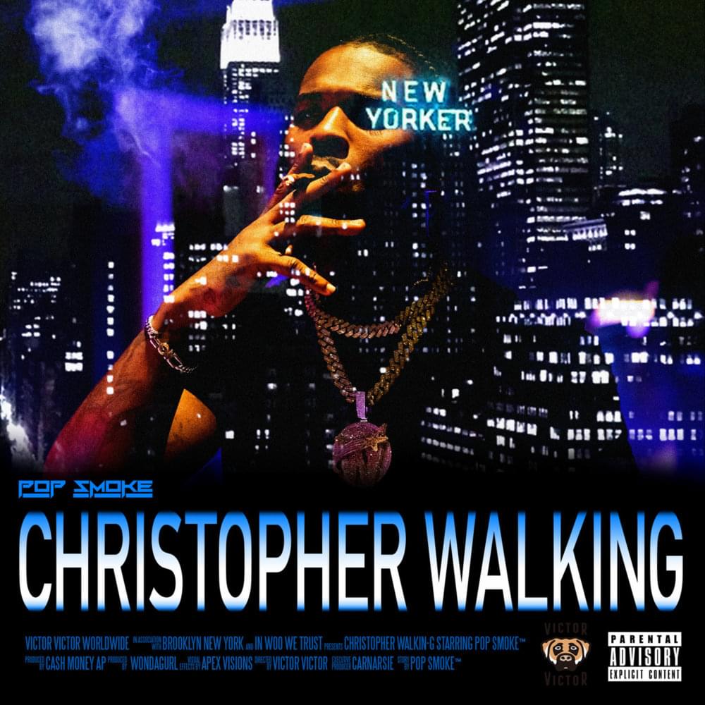 Album cover art for "Christopher Walking" by Pop Smoke