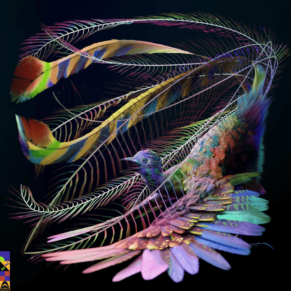 Album cover art for "Sirens" by Flume & Caroline Polachek