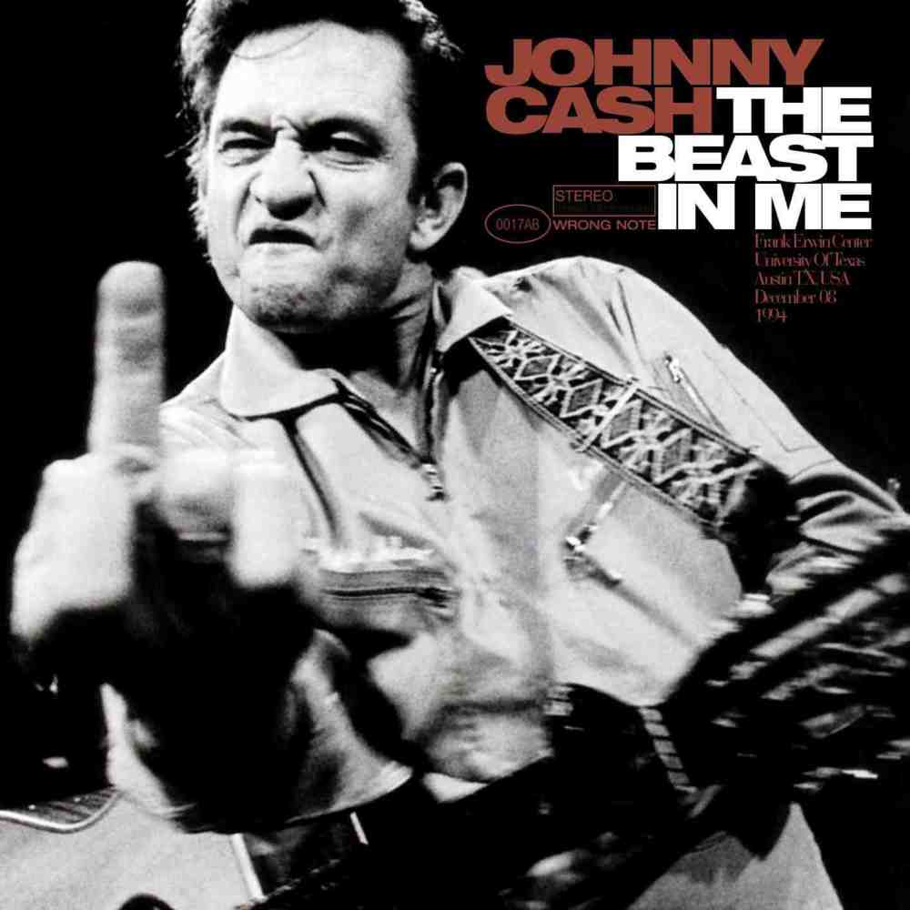 Album cover art for "The Beast in Me" by Johnny Cash