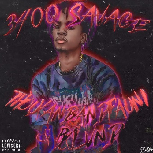 Album cover art for "3400 Savage" by Thouxanbanfauni
