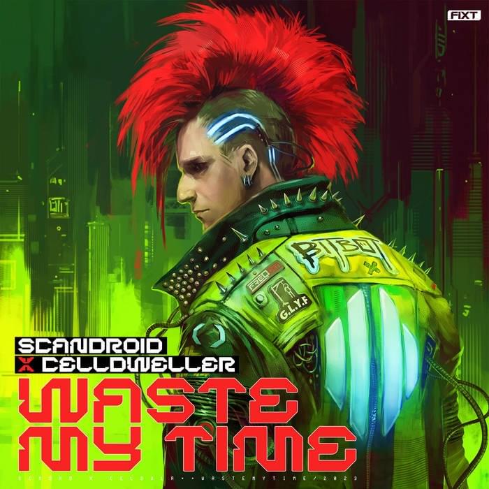 Album cover art for "Waste My Time" by Scandroid