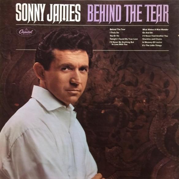 Album cover art for "Behind The Tear" by Sonny James