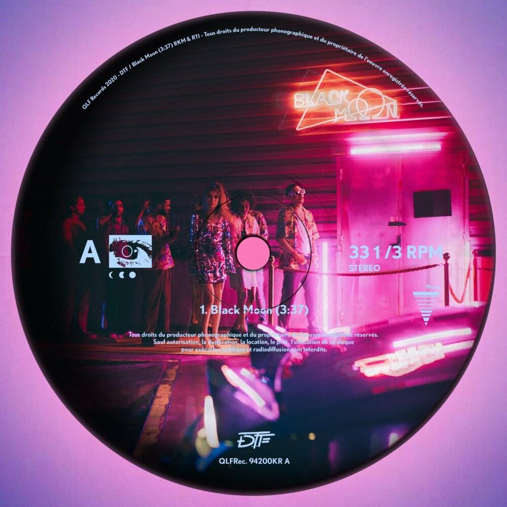 Album cover art for "Black Moon" by DTF
