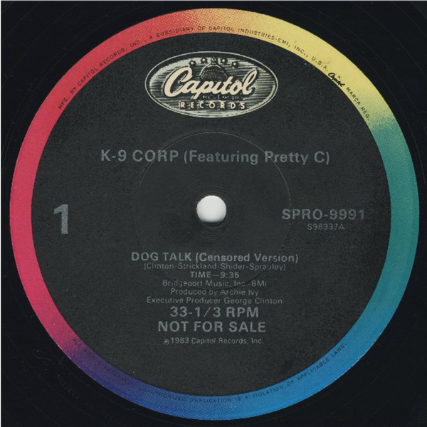 Album cover art for "Dog Talk" by K-9 Corp & Pretty C