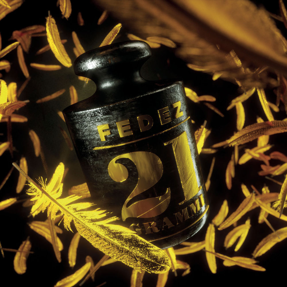 Album cover art for "21 Grammi" by Fedez