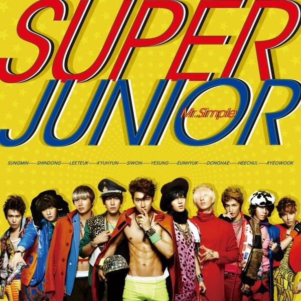 Album cover art for "Mr. Simple (Japanese Version)" by SUPER JUNIOR