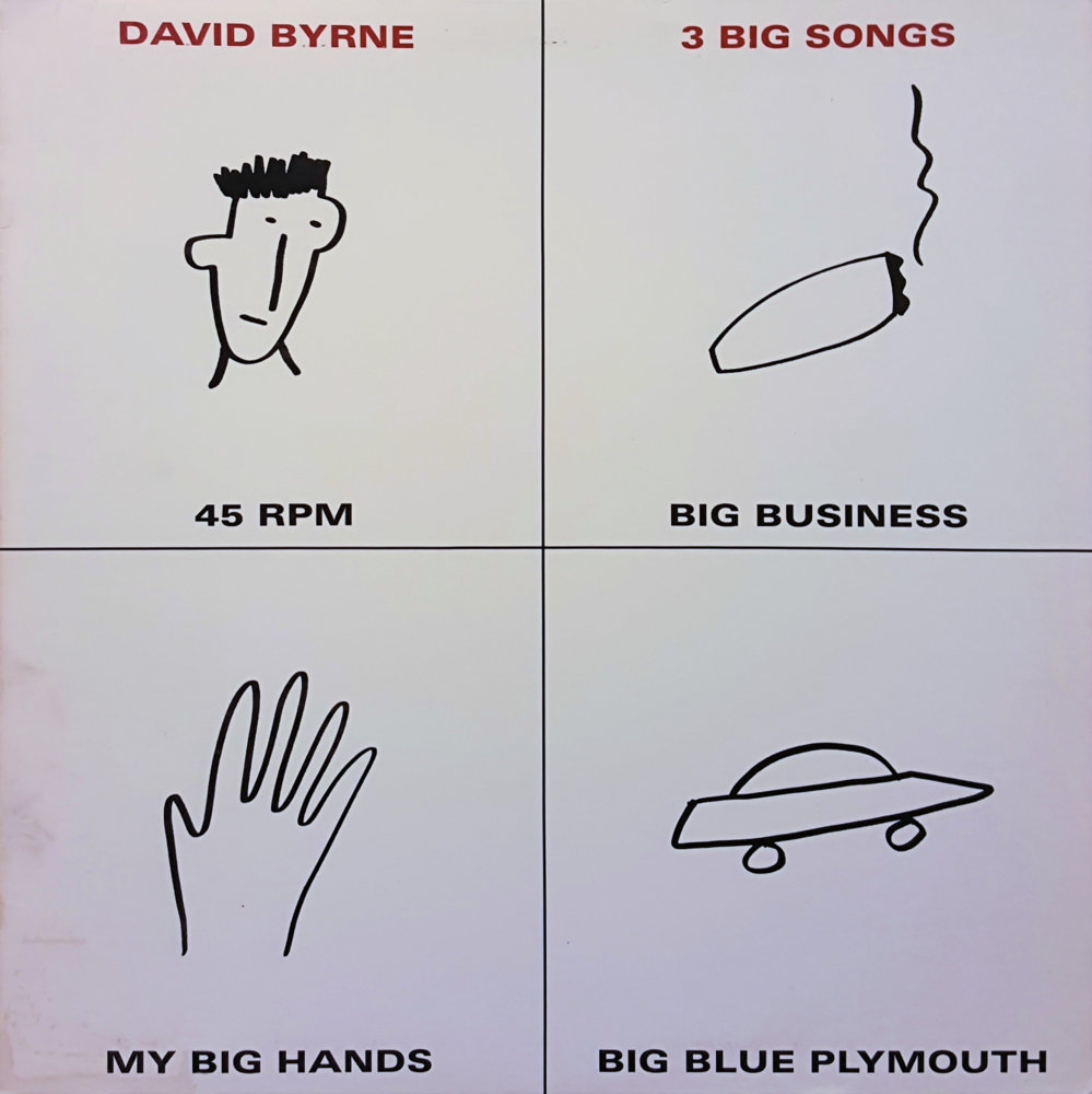 Album cover art for "My Big Hands (Fall Through The Cracks)" by David Byrne