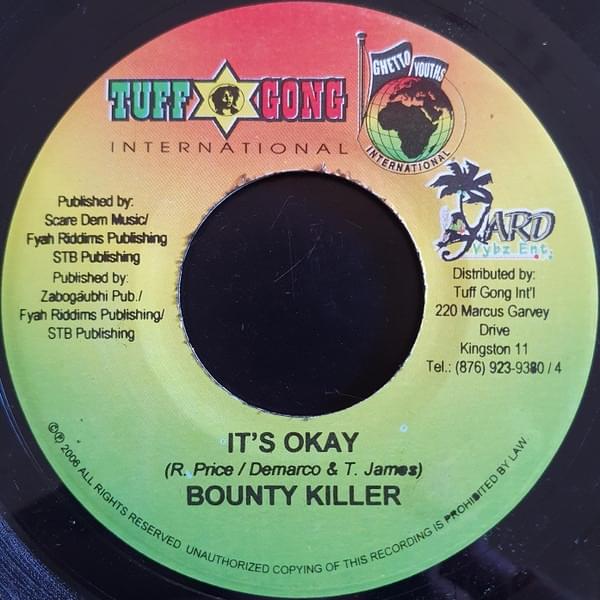 Album cover art for "It’s Okay" by Bounty Killer