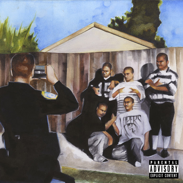 Album cover art for "The LA" by Blu & Secret Service Agents