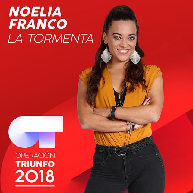 Album cover art for "La Tormenta" by Operación Triunfo 2018 & Noelia Franco