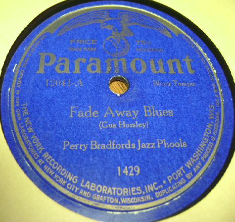Fade Away Blues by Perry Bradford’s Jazz Phools