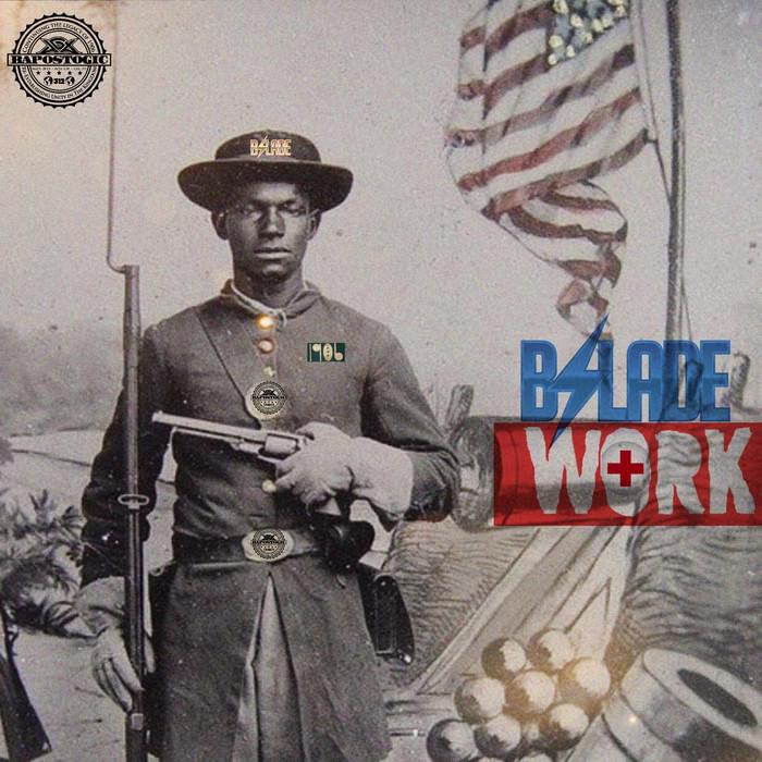 Album cover art for "#WORK" by B.Slade