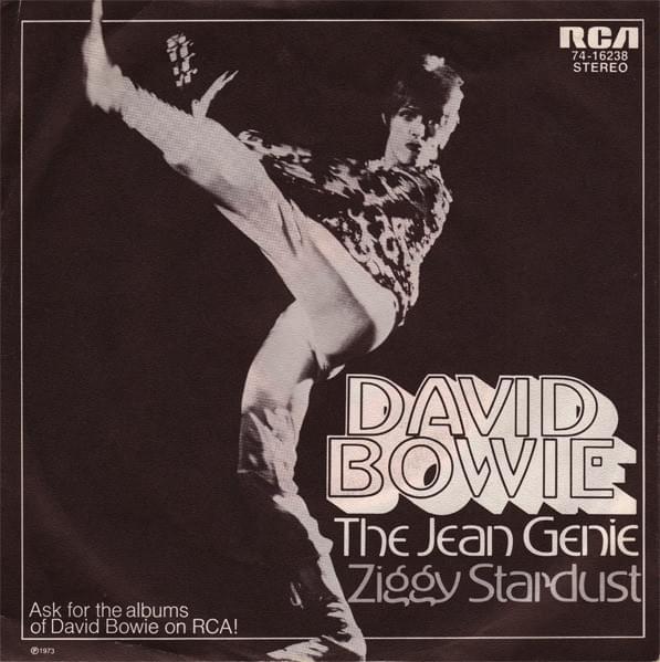 Album cover art for "The Jean Genie (Original Single Mix)" by David Bowie