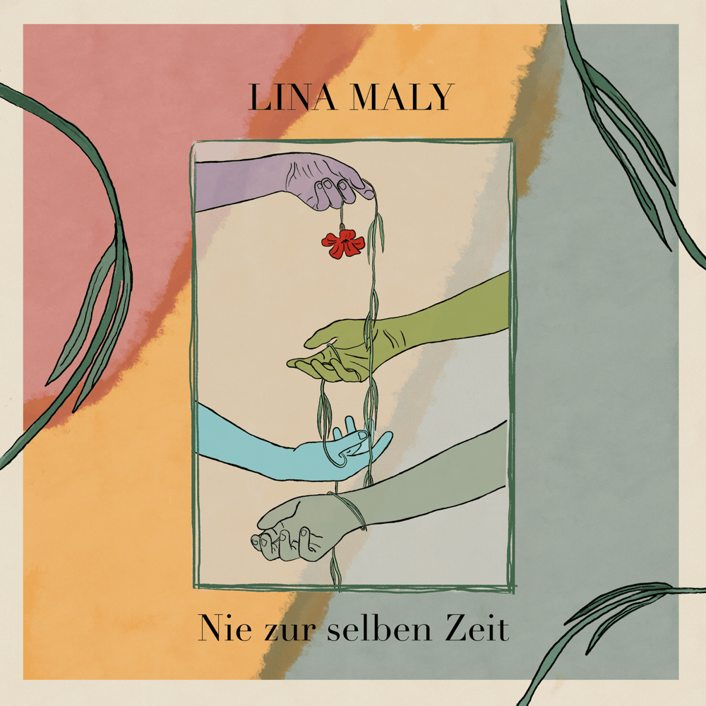 Album cover art for "Nie zur selben Zeit" by Lina Maly