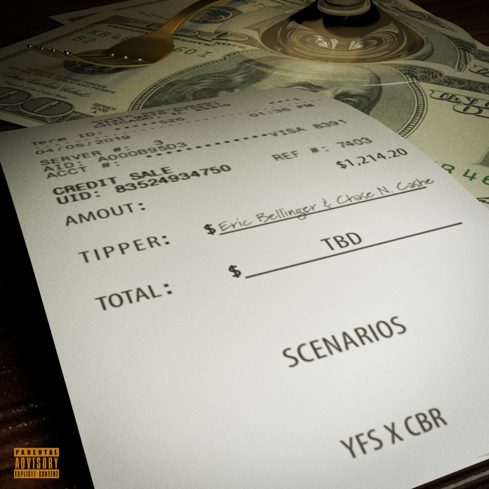 Album cover art for "Tipper" by Eric Bellinger & Chase N. Cashe