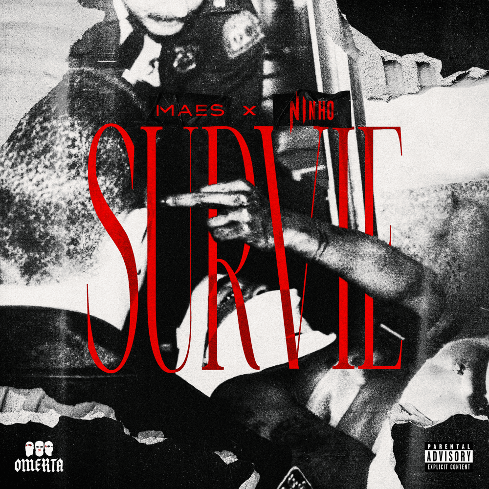 Album cover art for "SURVIE" by Maes & Ninho