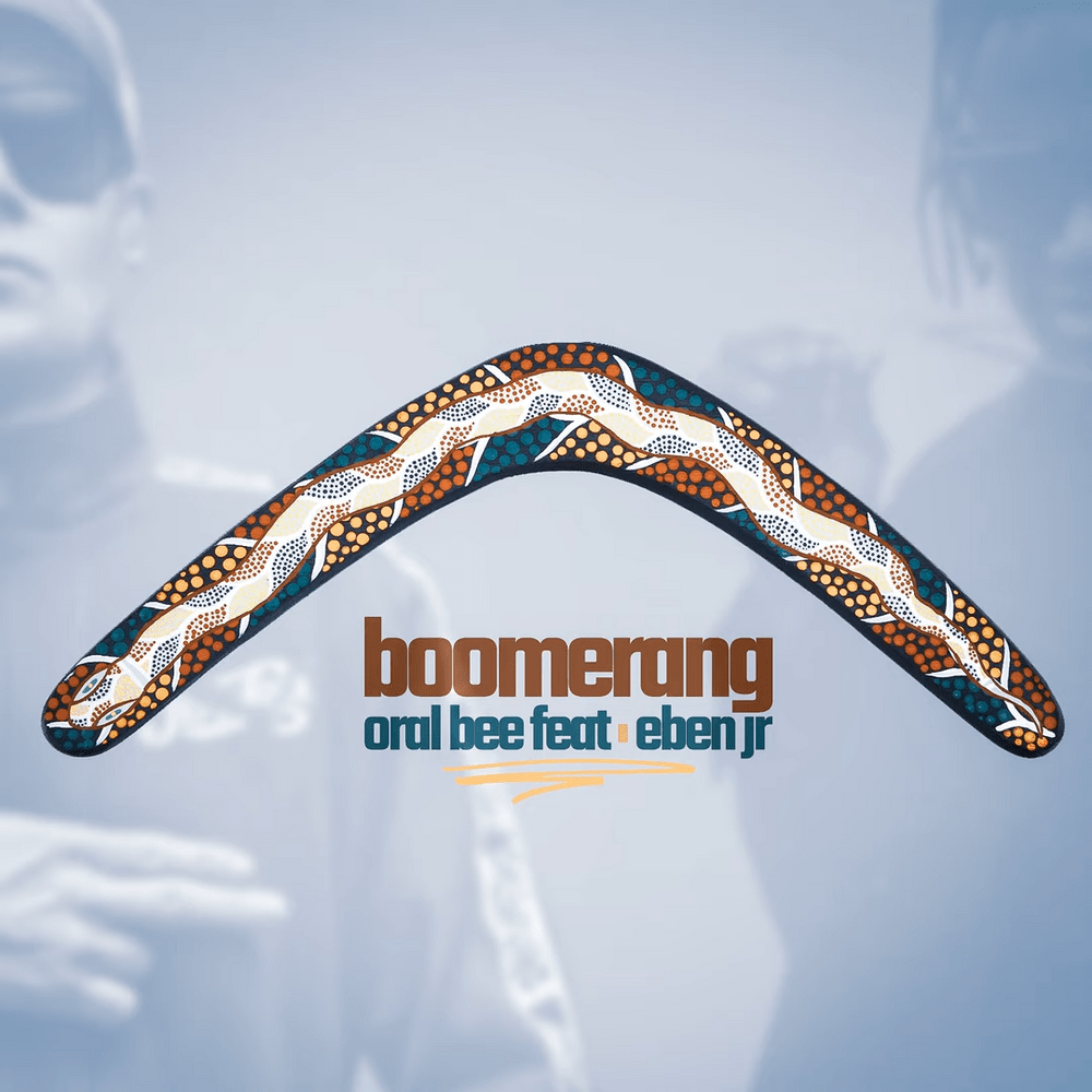 Album cover art for "Boomerang" by Oral Bee & Eben Jr.