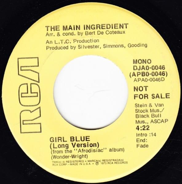 Album cover art for "Girl Blue" by The Main Ingredient