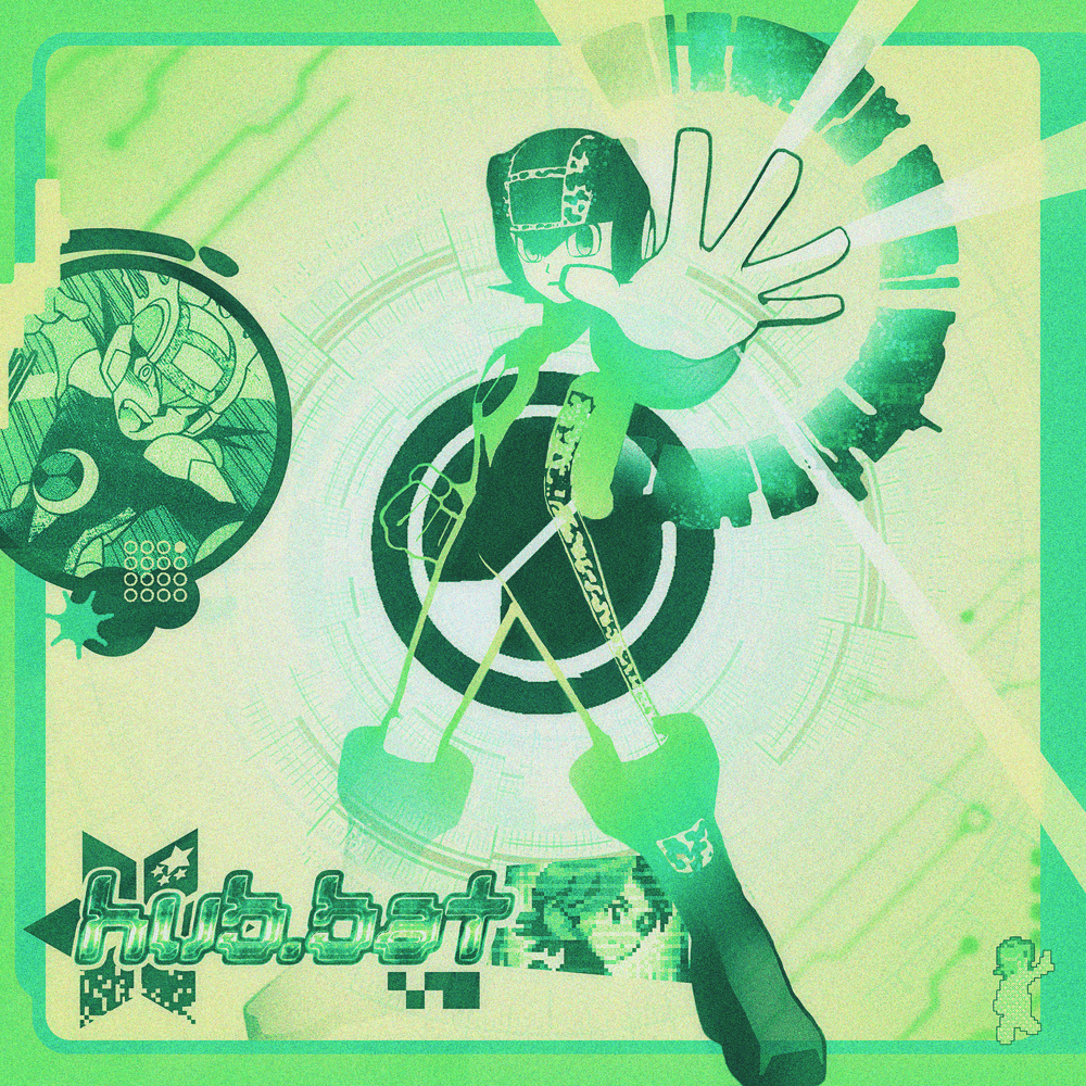 Album cover art for "hub.bat" by pdr dax