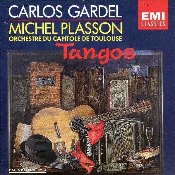 Album cover art for "Por una Cabeza" by Carlos Gardel