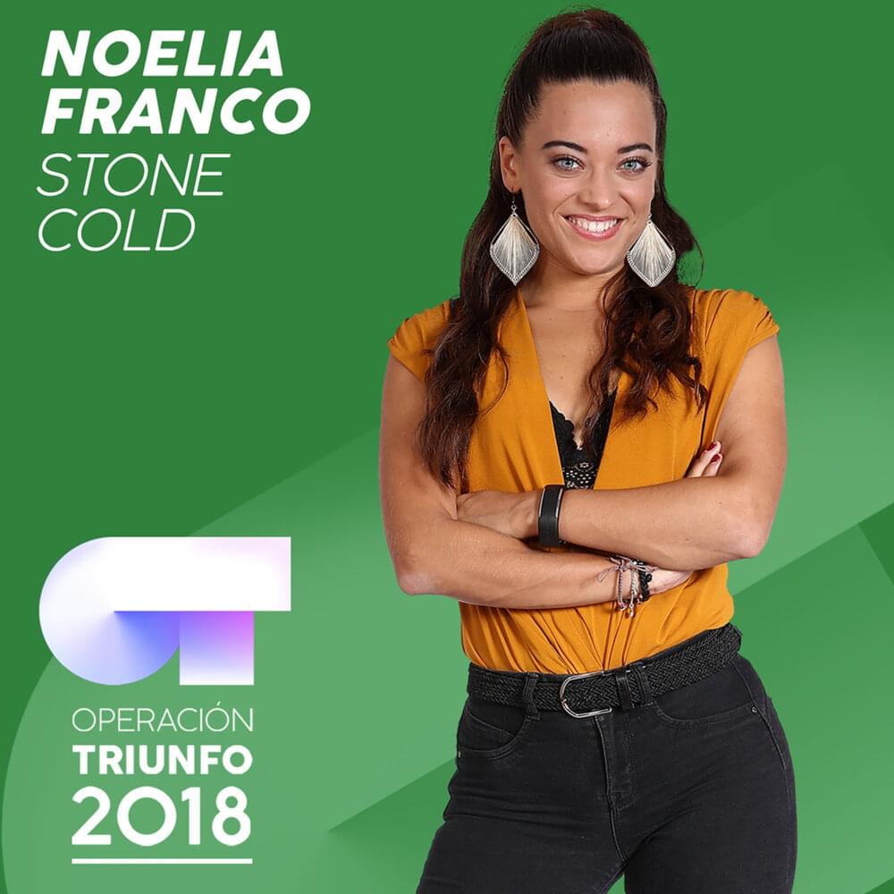 Album cover art for "Stone Cold" by Operación Triunfo 2018 & Noelia Franco