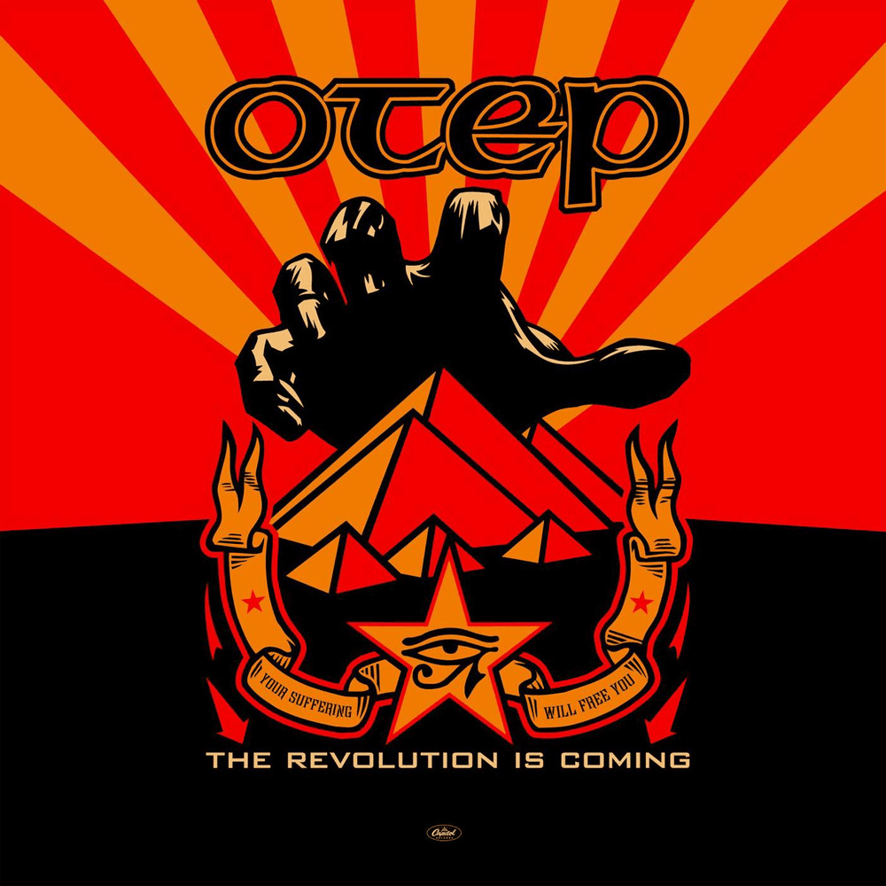 Album cover art for "Fillthee" by Otep